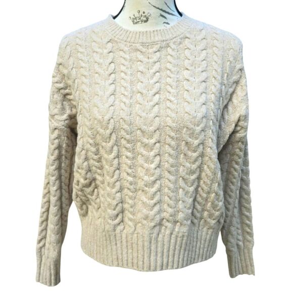 Joie Women's Cream Cable Knit Sweater‎ Small - Picture 1 of 8
